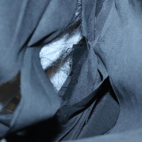 BURBERRY Nova Check Blue Label Hand Bag Nylon Beige Silver Auth 122940 - Picture 12 of 16